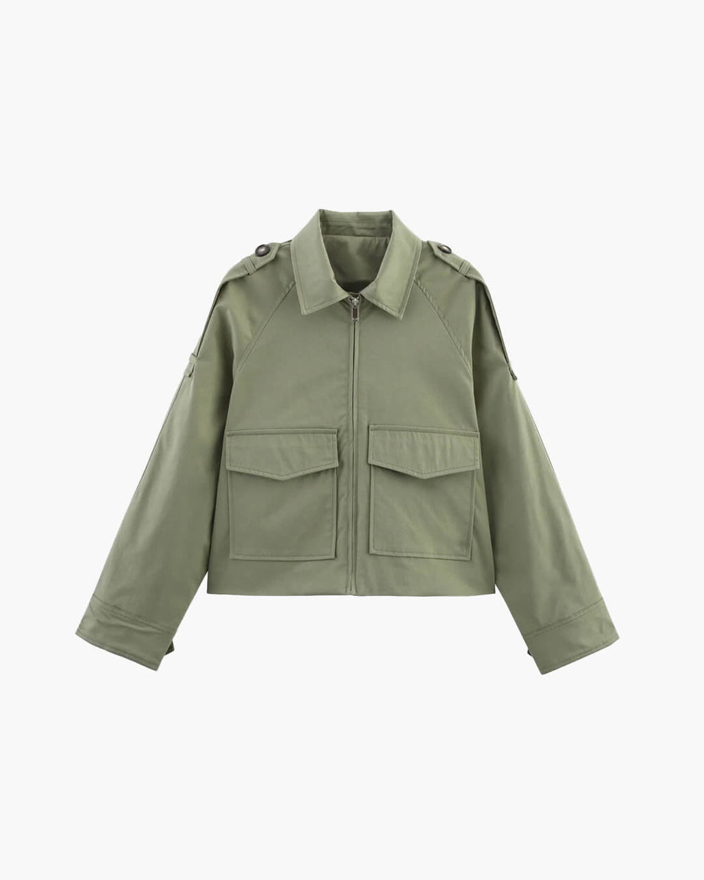 Valeria Short Pocket Jacket - Women's Fall and Winter Outerwear - Image 9
