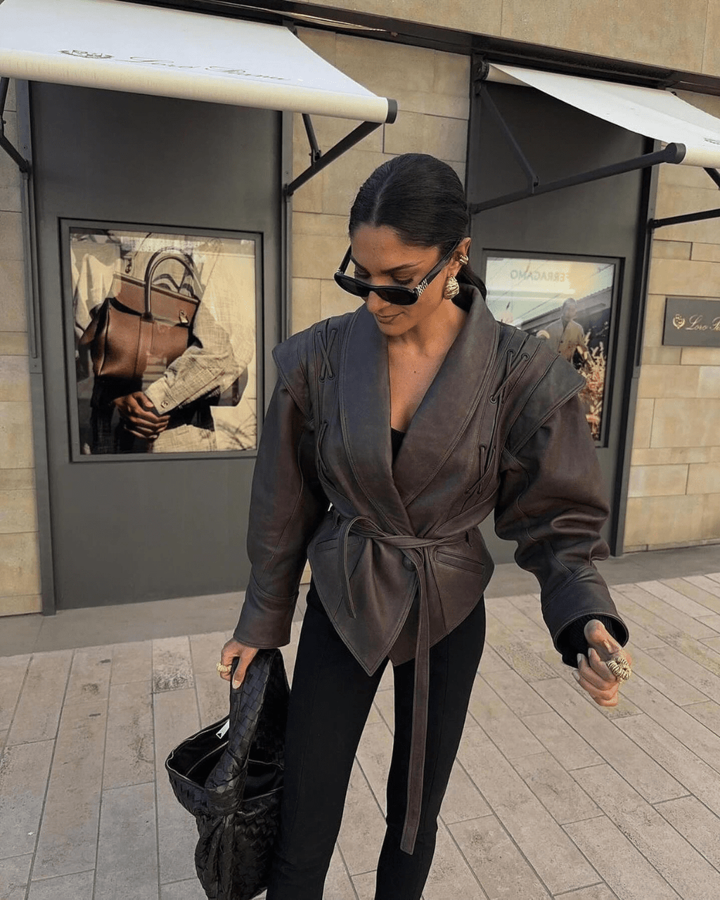 Veronica Faux Leather Jacket - Women's Fall and Winter Outerwear