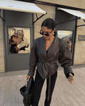 Veronica Faux Leather Jacket - Women's Fall and Winter Outerwear