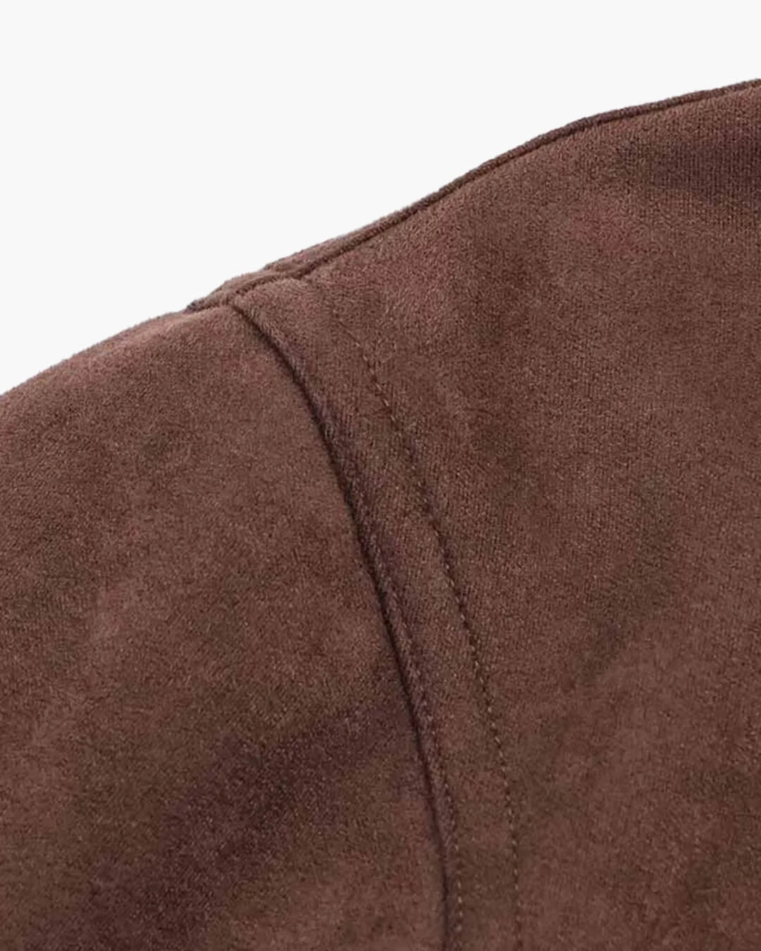 Viona Stand Collar Suede Jacket - Women's Fall and Winter Outerwear - Image 8