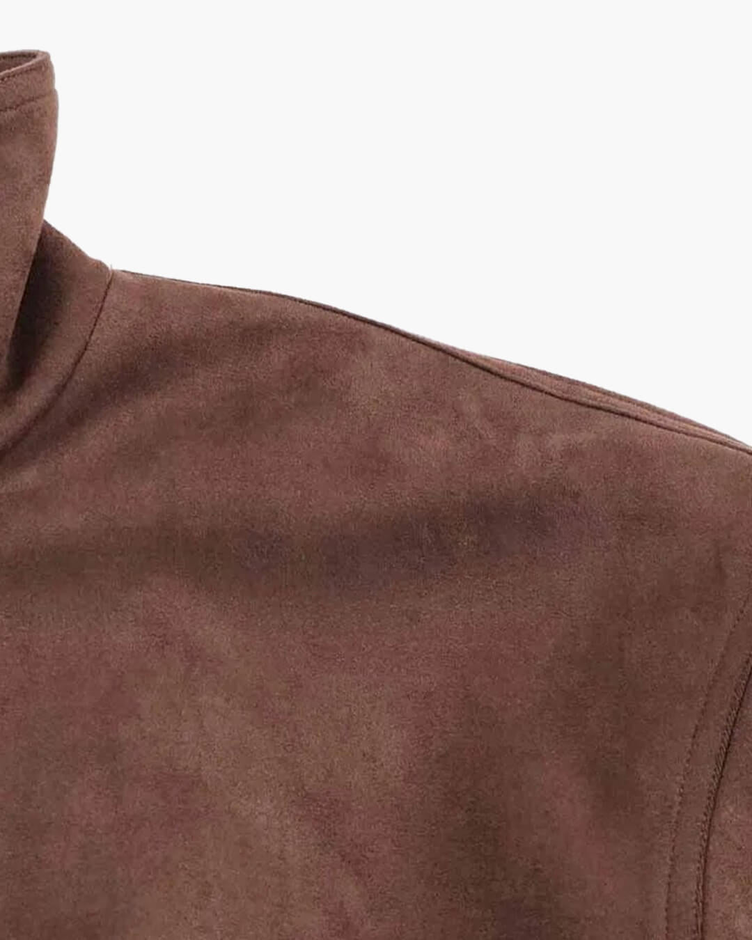Viona Stand Collar Suede Jacket - Women's Fall and Winter Outerwear - Image 7