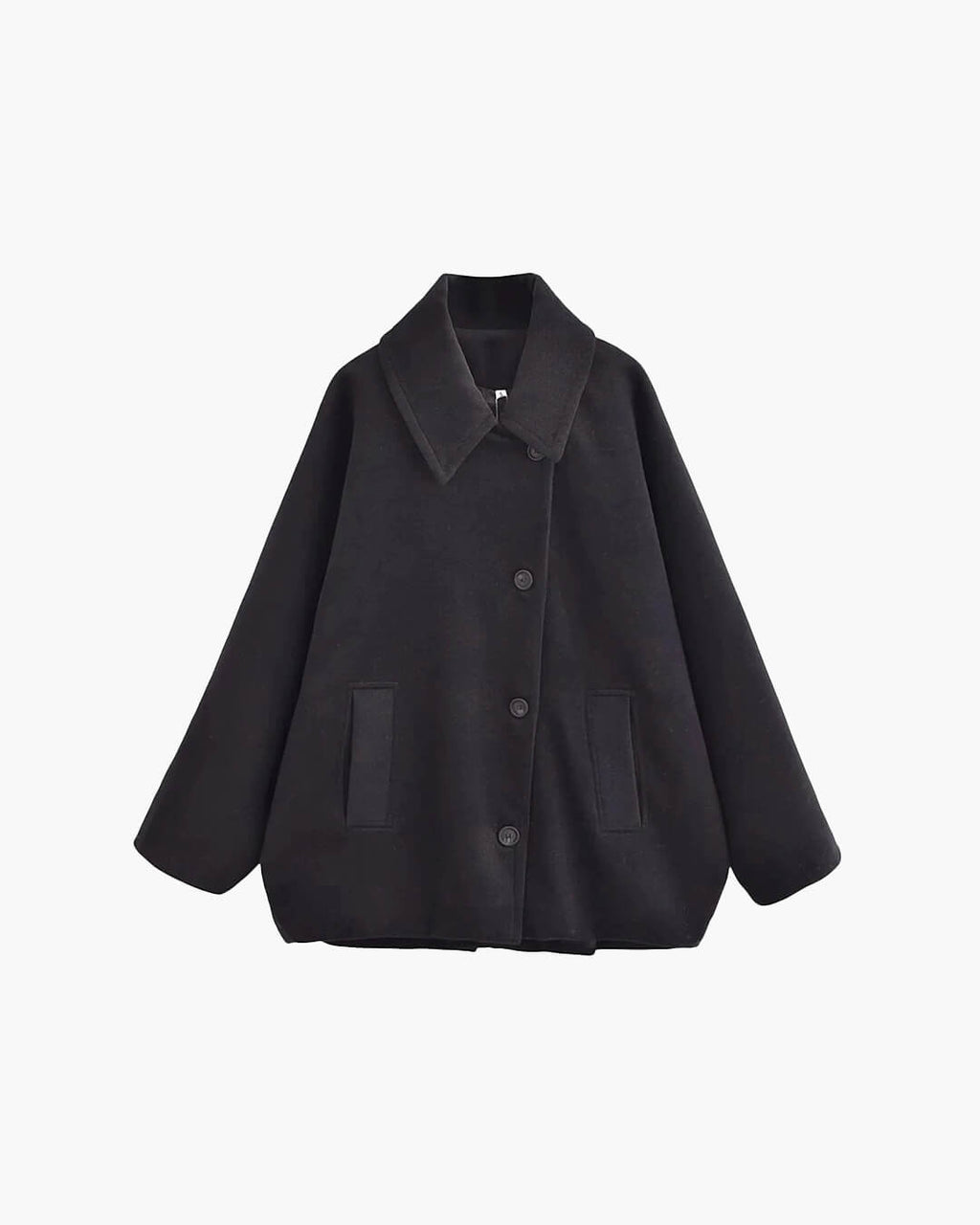 Yalena Collared Loose Coat - Women's Fall and Winter Outerwear - Image 6