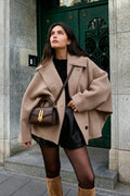 Yalena Collared Loose Coat - Women's Fall and Winter Outerwear - Image 2