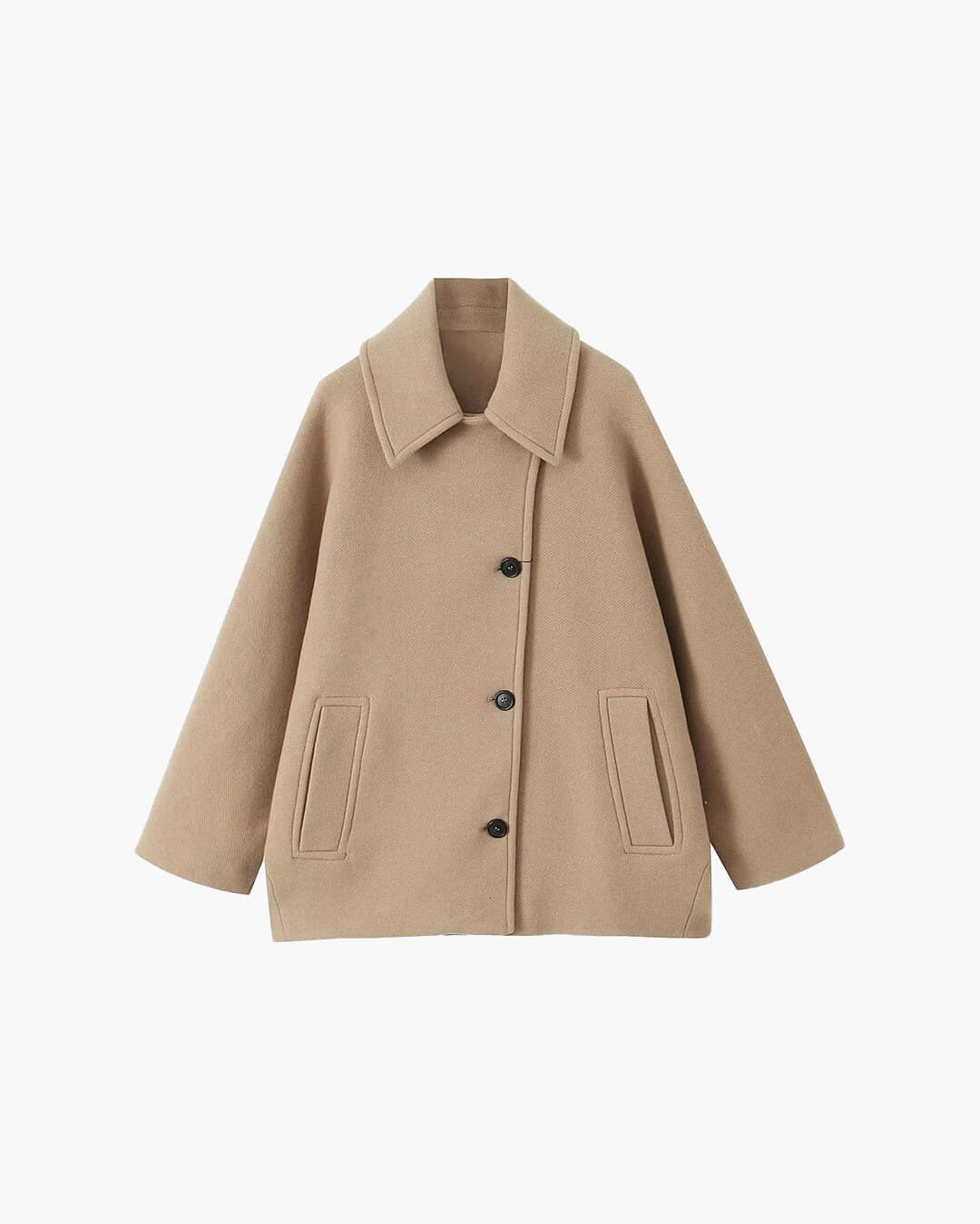 Yalena Collared Loose Coat - Women's Fall and Winter Outerwear