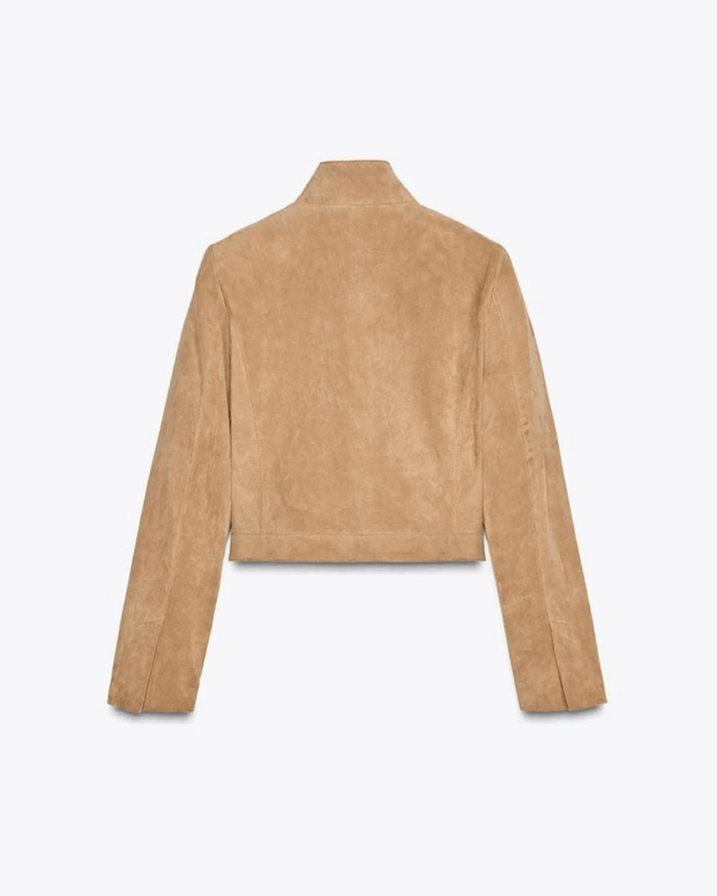 Yza Suede Cropped Bomber Jacket - Women's Fall and Winter Outerwear - Image 7