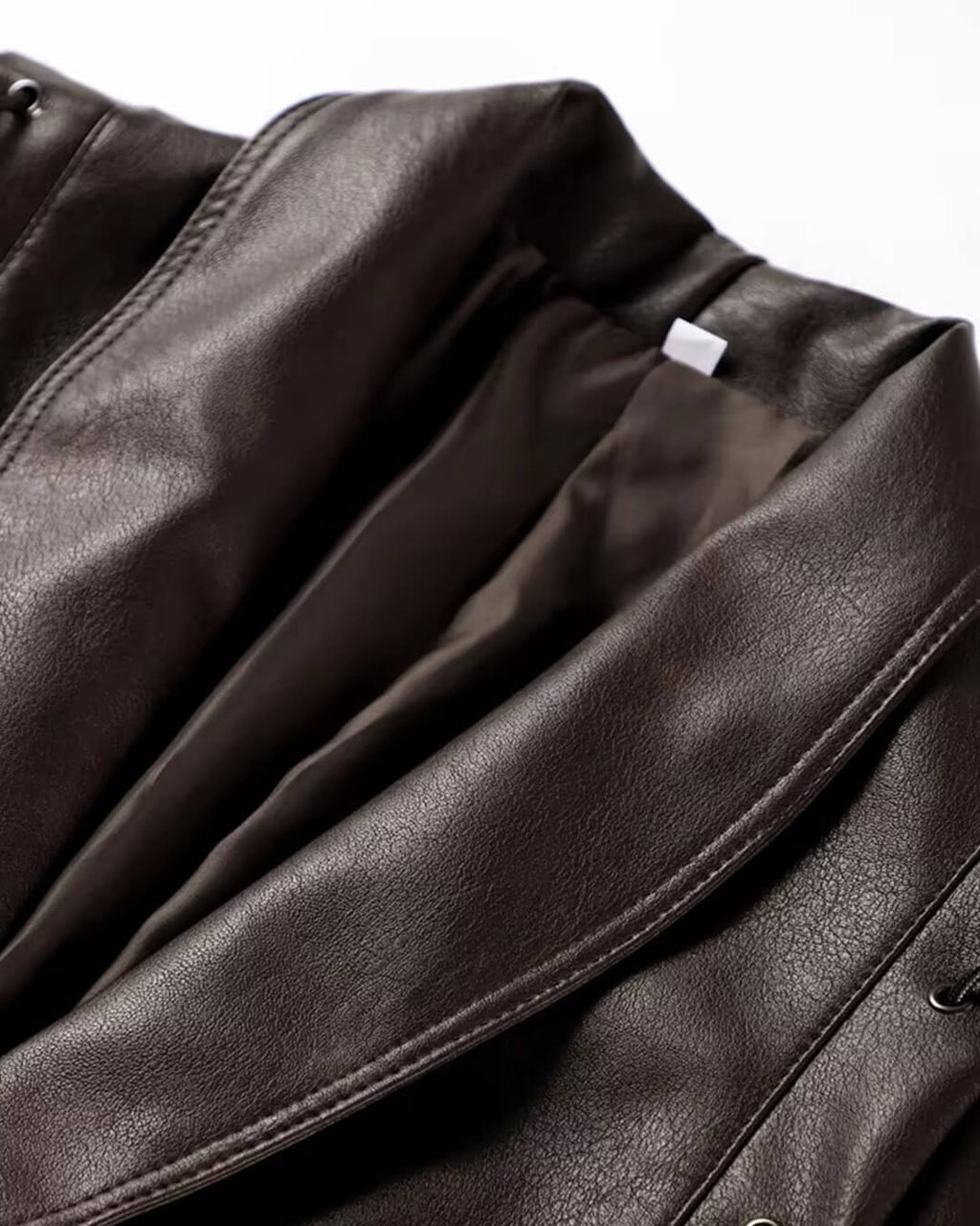 Zyra Biker Leather Jacket - Women's Fall and Winter Outerwear - Image 6