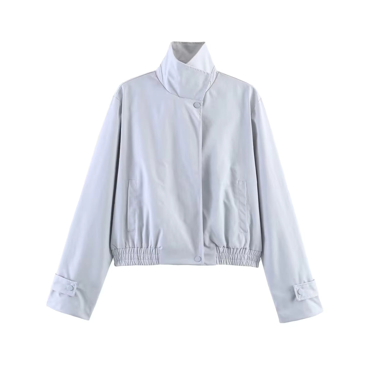 Jenny High Neck Zip Jacket - Women's Everyday Outerwear - Image 7