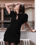 Julia Puff Sleeves Mini Dress - Elegant Occasion Dress for Women - Image 5