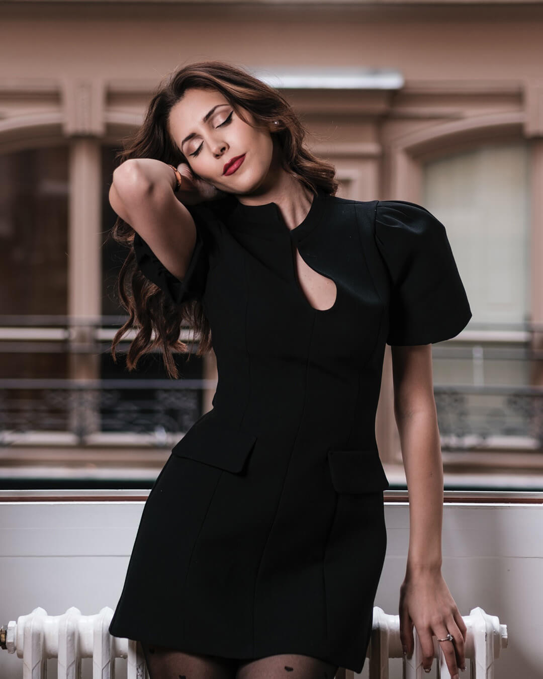 Julia Puff Sleeves Mini Dress - Elegant Occasion Dress for Women - Image 9