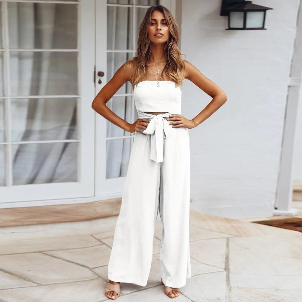Regina Strapless Straight Jumpsuits - Women's One-Piece Outfit - Image 5
