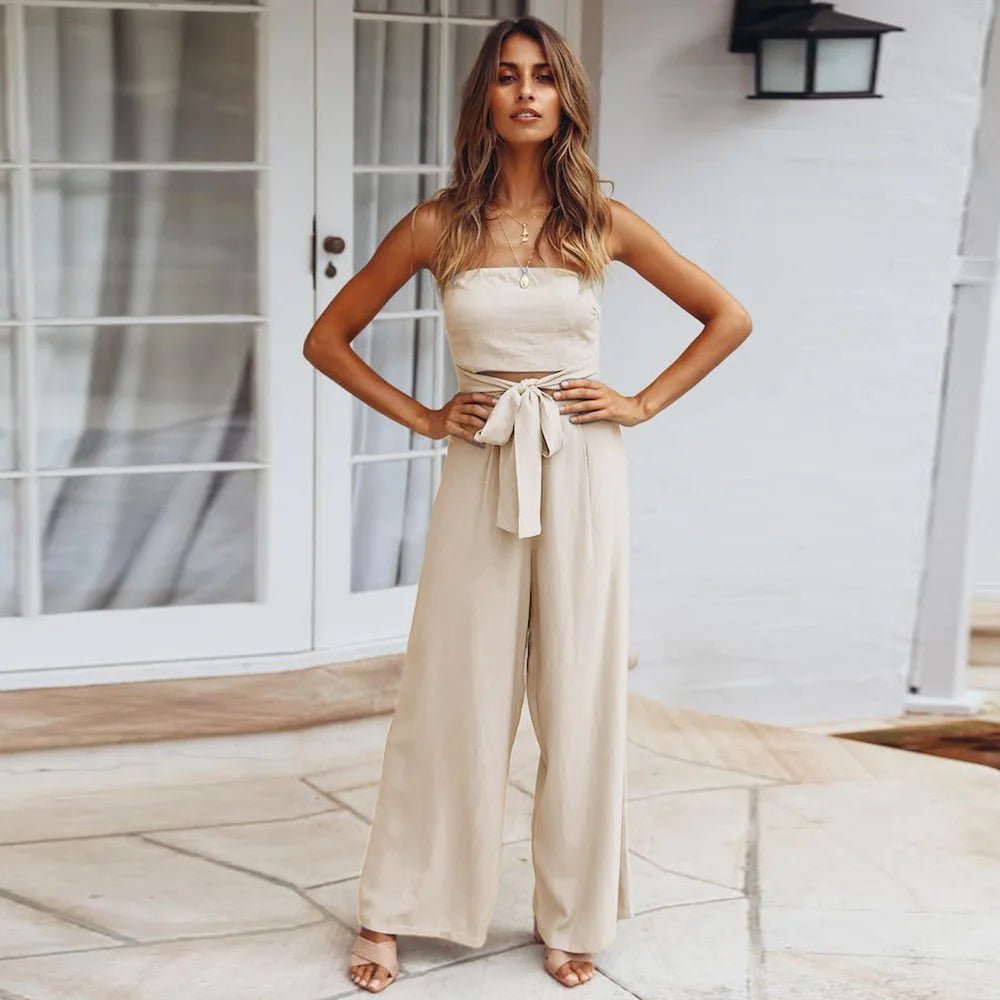 Regina Strapless Straight Jumpsuits - Women's One-Piece Outfit - Image 3