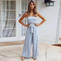 Regina Strapless Straight Jumpsuits - Women's One-Piece Outfit