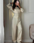 Aimee Knitted Cardigan and Trousers Set - Women's Coordinated Two-Piece Outfit - Image 5