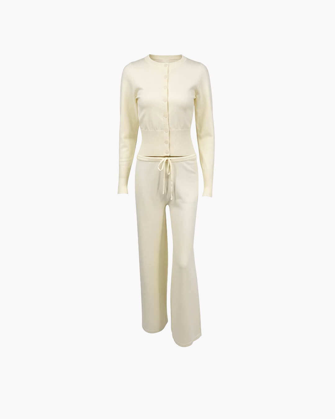 Aimee Knitted Cardigan and Trousers Set - Women's Coordinated Two-Piece Outfit - Image 3