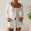 Amalia Long Sleeve Pajama Set - Women's Coordinated Two-Piece Outfit