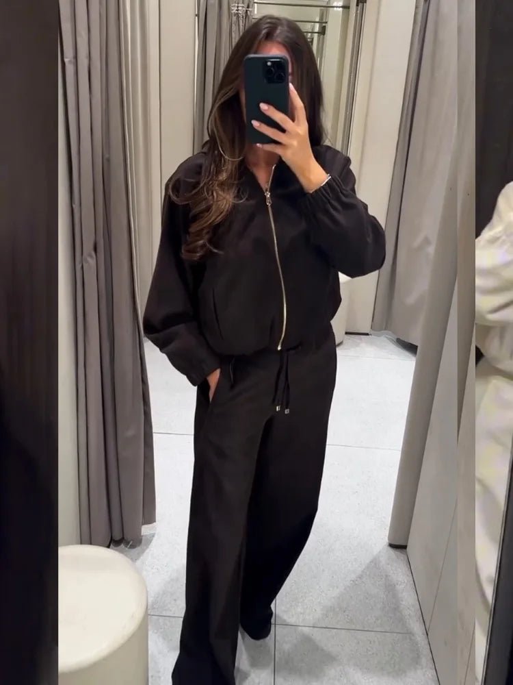 Amirah Hooded Tracksuit Set - Women's Coordinated Two-Piece Outfit - Image 3
