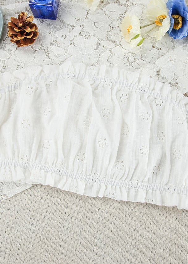Melanie Eyelet Ruffle Shorts Set - Women's Coordinated Two-Piece Outfit - Image 7