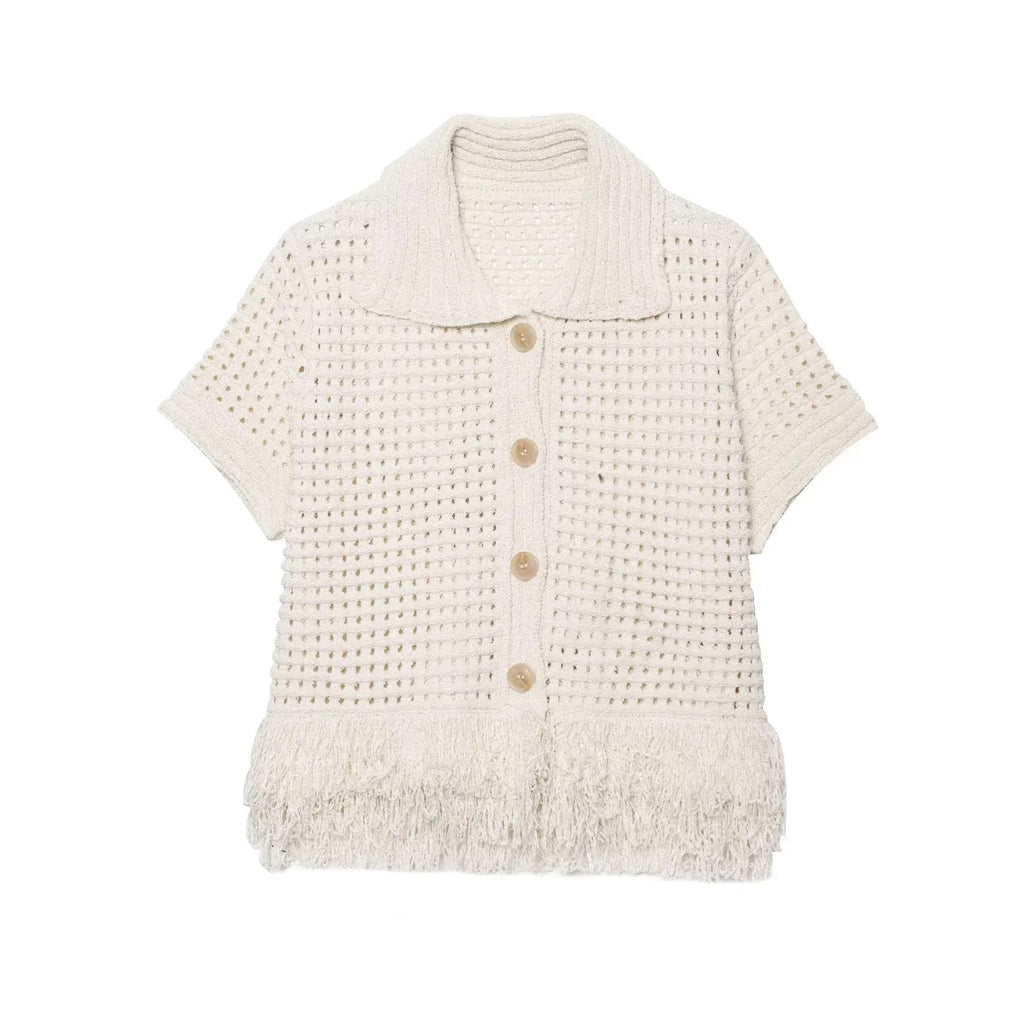 Beatrice Knitted Tassel Skirt Set - Women's Coordinated Two-Piece Outfit - Image 10