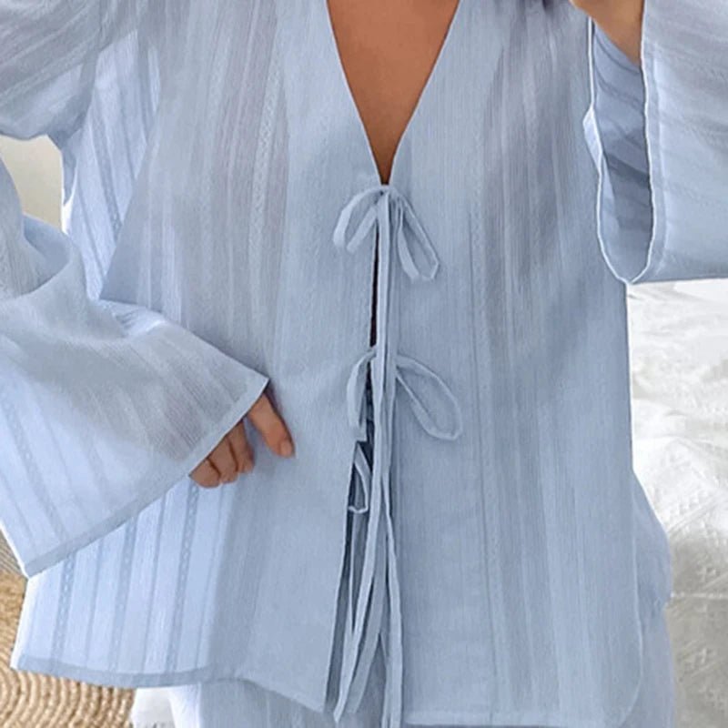 Adrita Lightweight Cotton Set - Women's Coordinated Two-Piece Outfit - Image 3