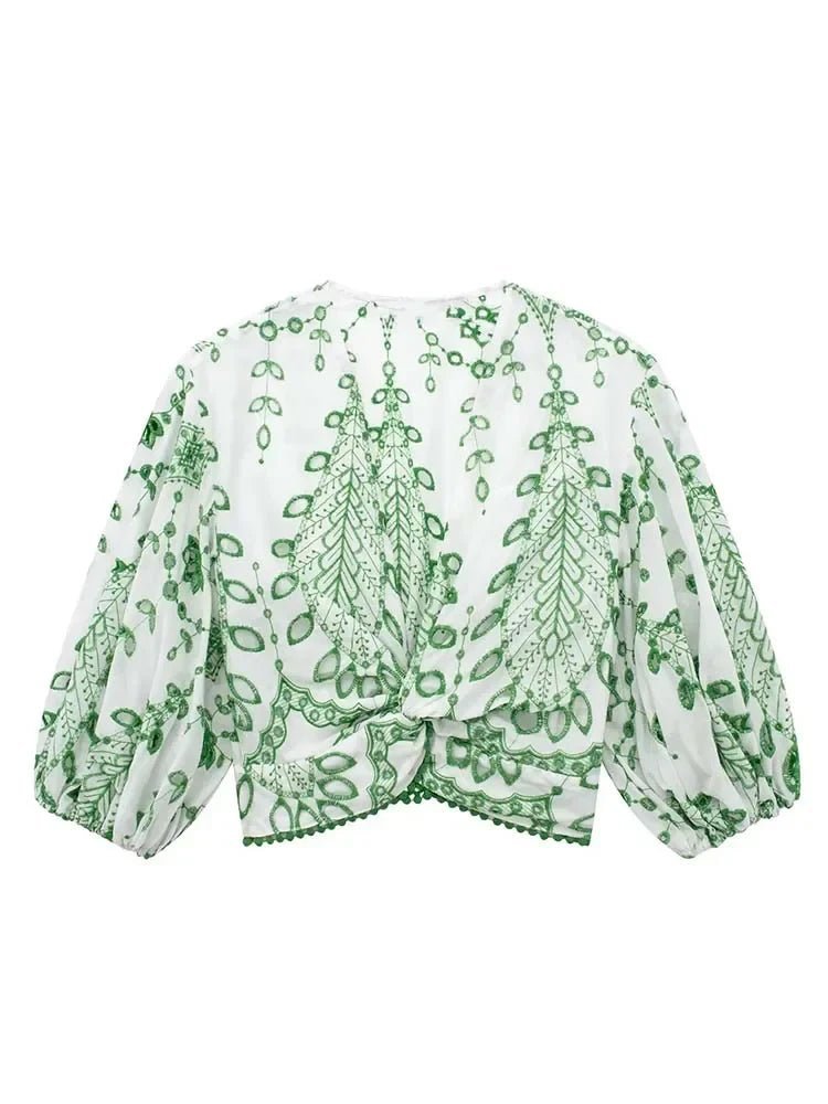 Beatrice Needlework Shorts Set - Women's Coordinated Two-Piece Outfit - Image 8