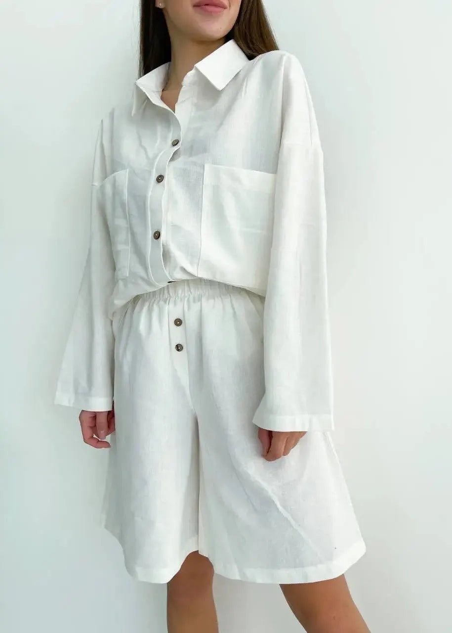 Aelita Relaxed Linen Co-Ord Set - Women's Coordinated Two-Piece Outfit - Image 5