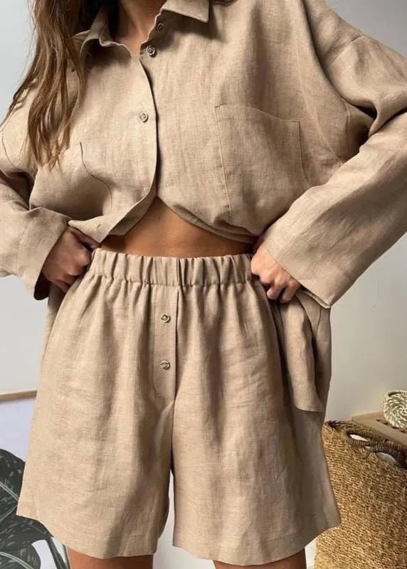 Aelita Relaxed Linen Co-Ord Set - Women's Coordinated Two-Piece Outfit - Image 4