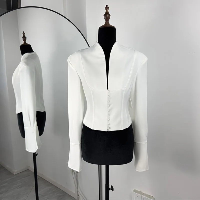 Bethany Cinched Waist Blazer Set - Women's Coordinated Two-Piece Outfit - Image 7