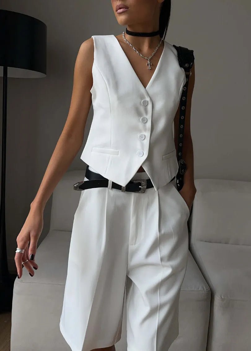 Bianca Women's Tailored Vest & Bermuda Shorts Matching Set - Image 3