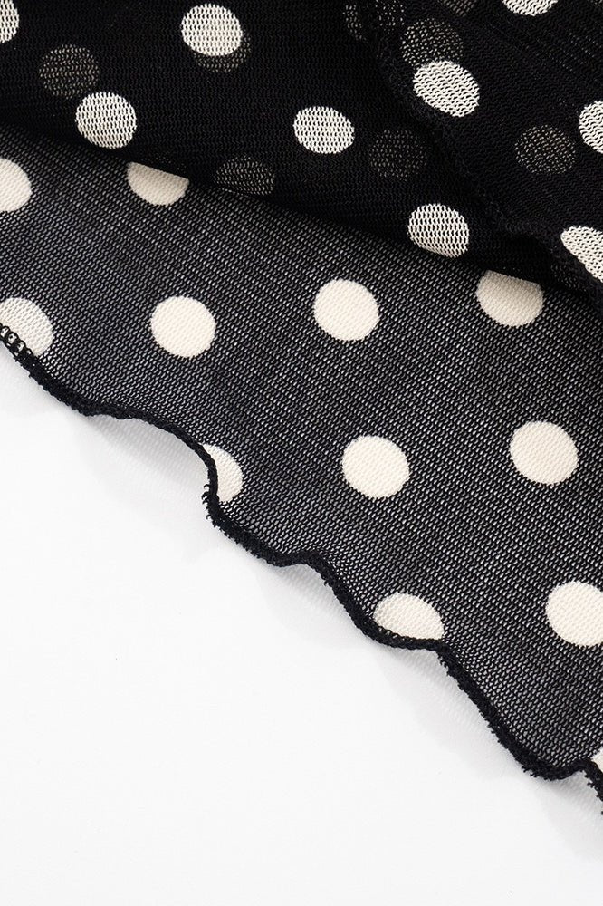 Caitriona Polka Dot One-Shoulder Set - Women's Coordinated Two-Piece Outfit - Image 7