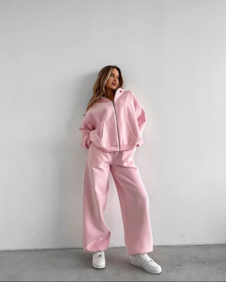 Cecilia Oversized Hoodie Track 2 Piece Set - Women's Coordinated Two-Piece Outfit - Image 6