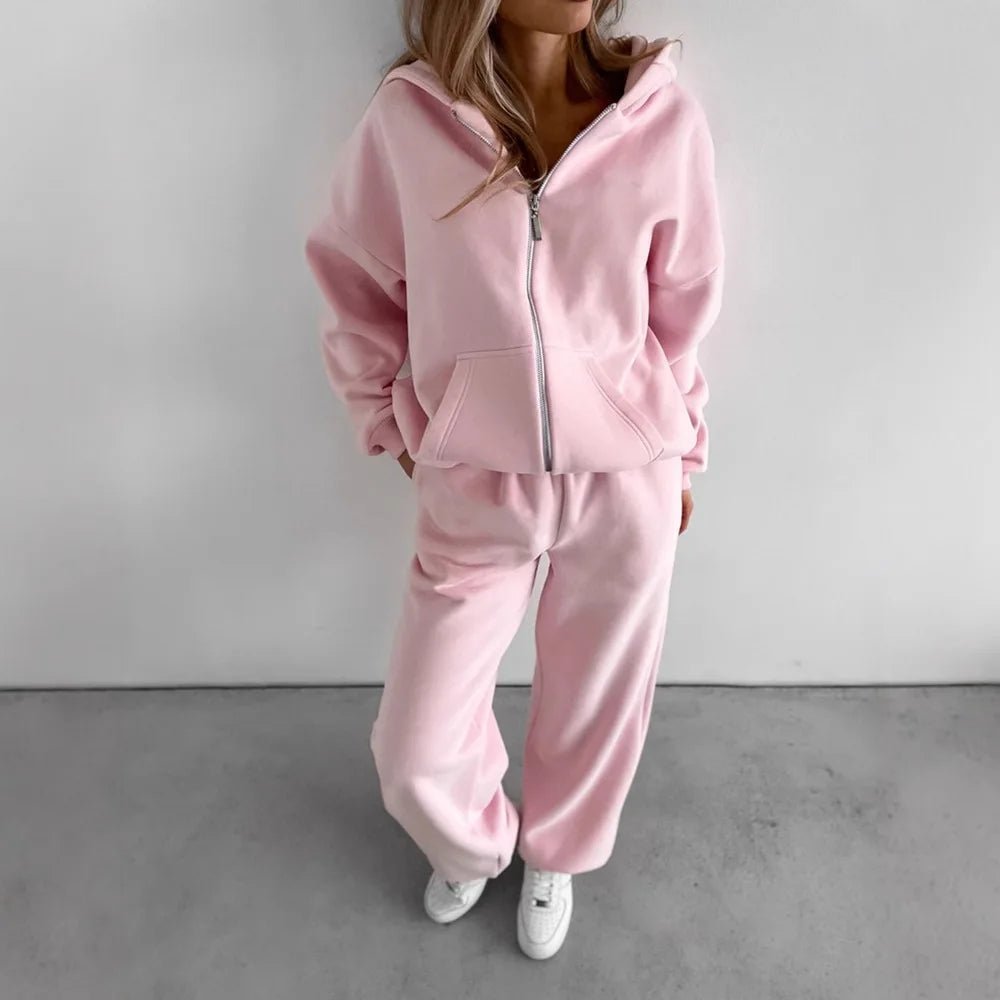 Cecilia Oversized Hoodie Track 2 Piece Set - Women's Coordinated Two-Piece Outfit - Image 7
