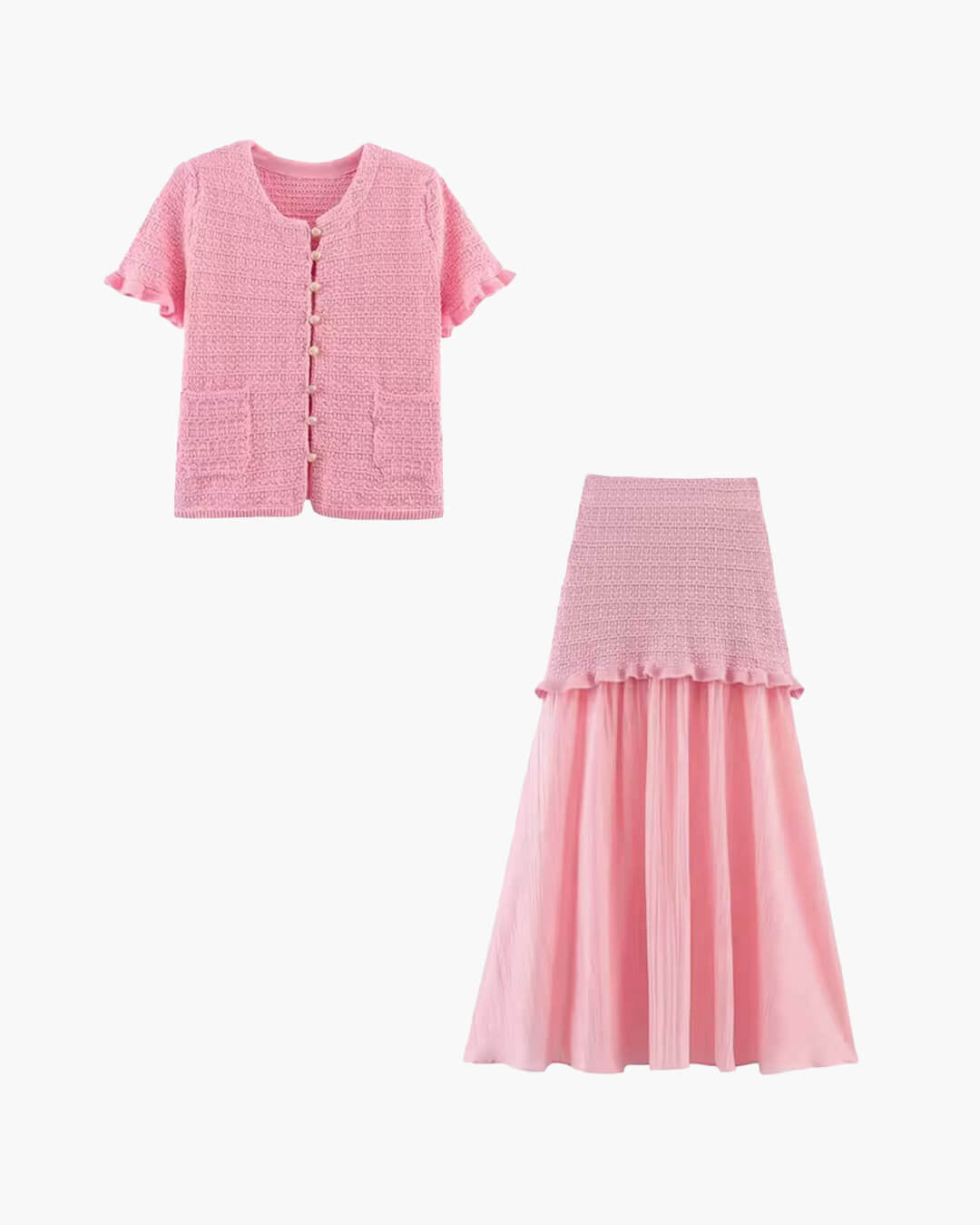 Claudia Knitted Tank & Pleated Skirt Set - Women's Coordinated Two-Piece Outfit - Image 10