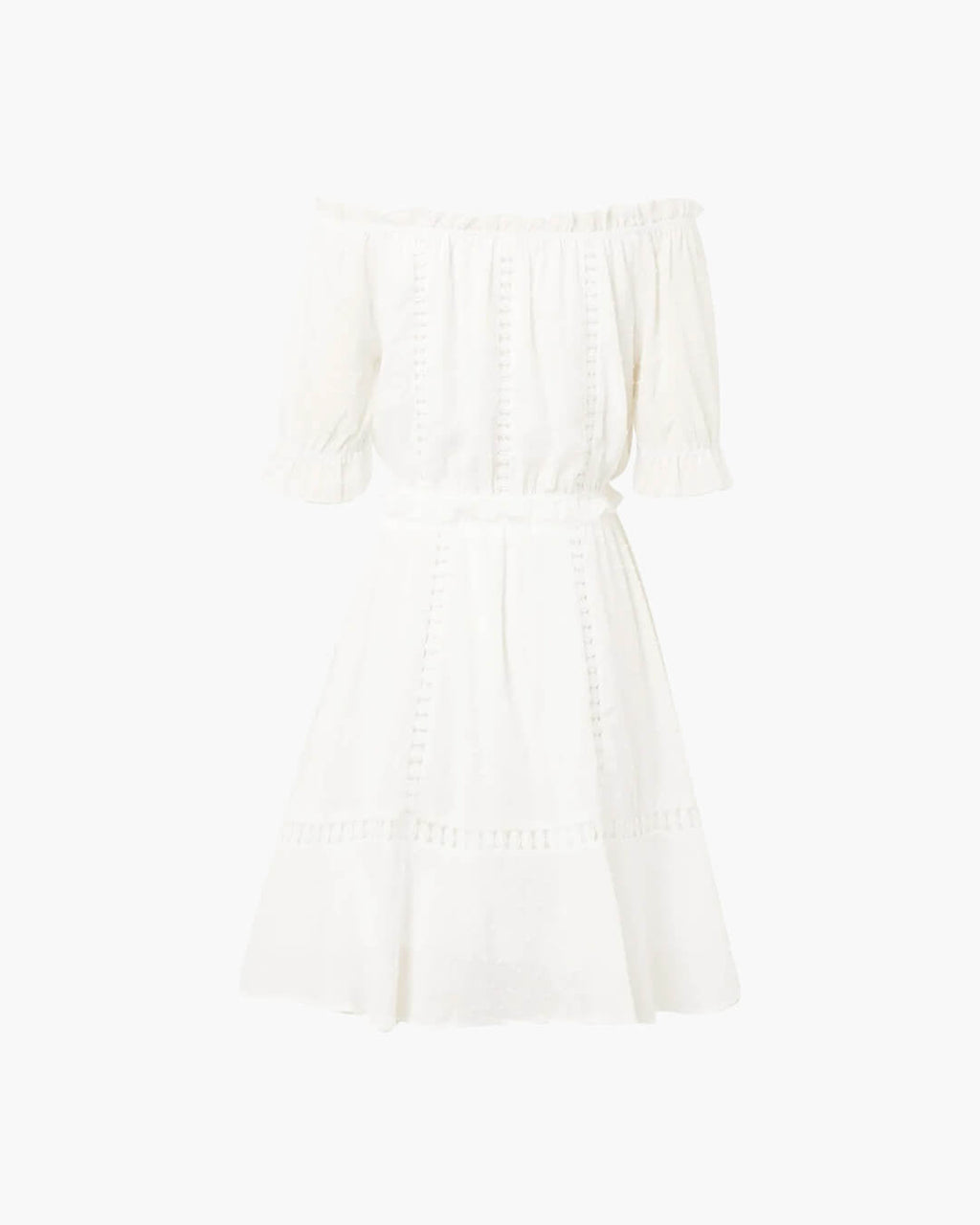 Connie Swiss Dot Ruffled Crop Top Skirt Set - Women's Coordinated Two-Piece Outfit - Image 9