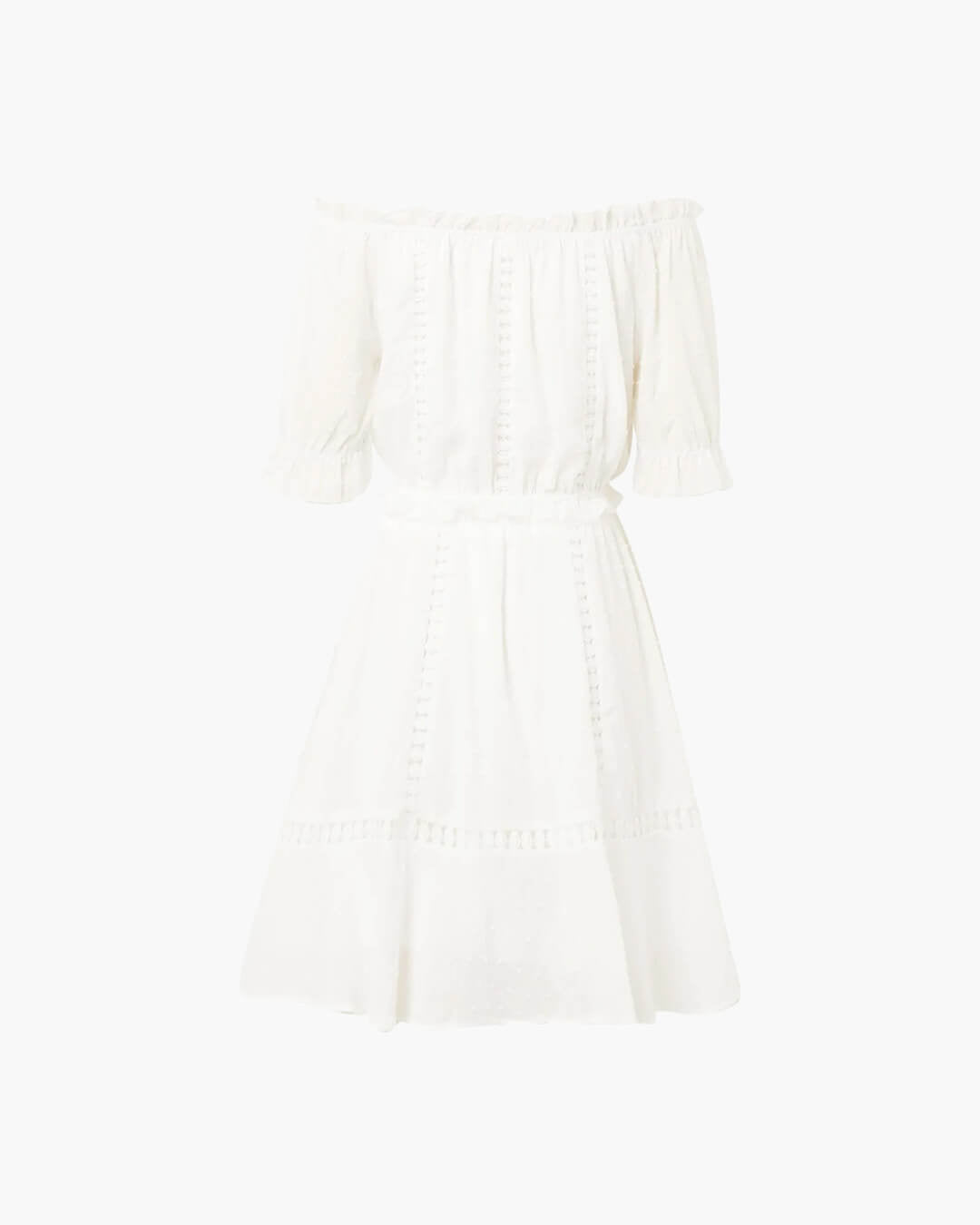 Connie Swiss Dot Ruffled Crop Top Skirt Set - Women's Coordinated Two-Piece Outfit - Image 9