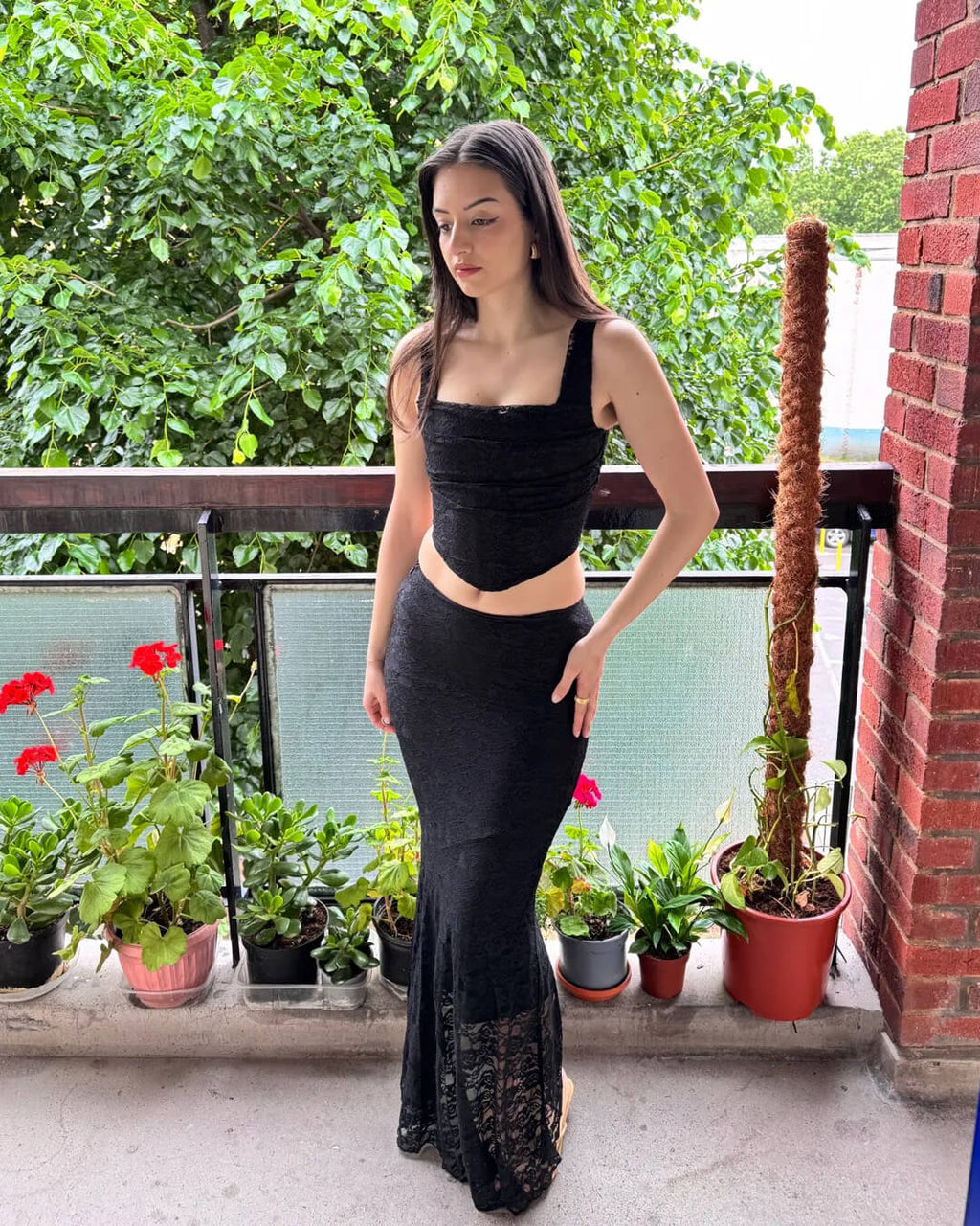 Esmeralda Lace Maxi Skirt Set - Women's Coordinated Two-Piece Outfit - Image 5