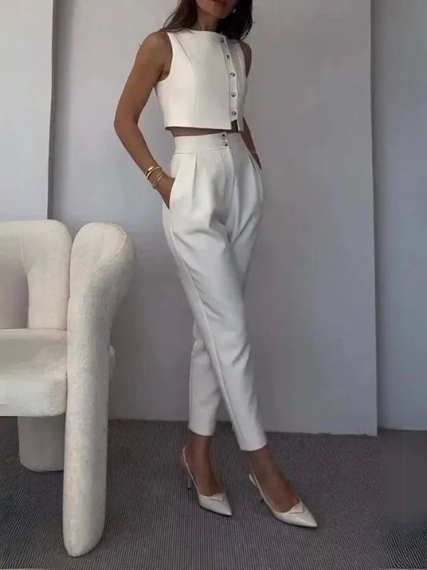 Helena Two-Piece Set - Women's Coordinated Two-Piece Outfit - Image 4