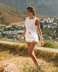 Irma Sleeveless Linen Set - Women's Coordinated Two-Piece Outfit - Image 5