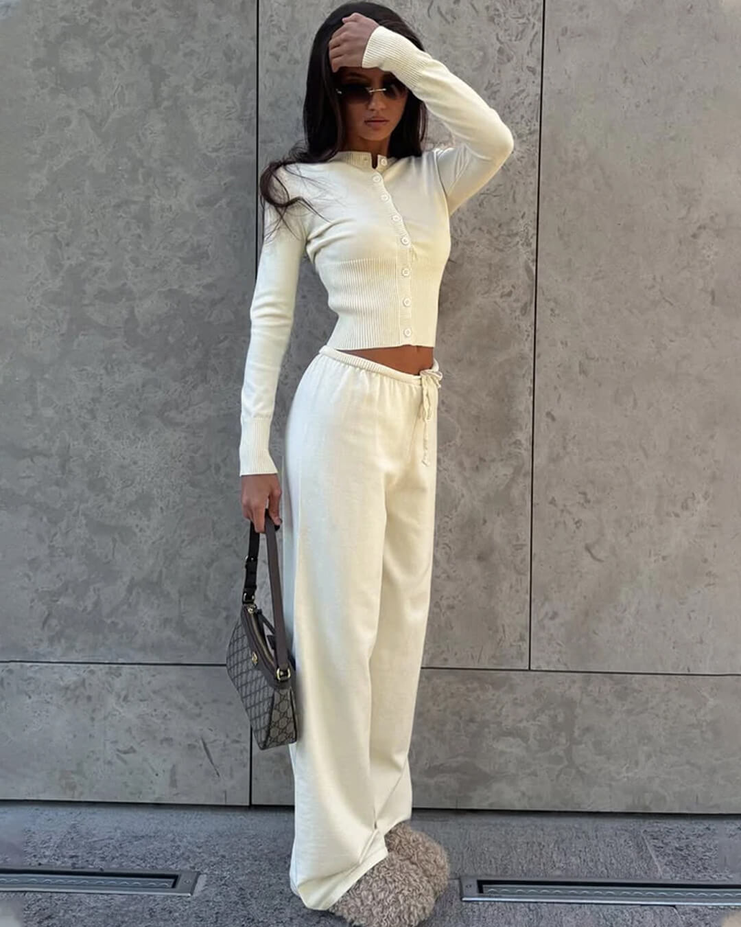 Jamilla Knit Two Piece Set - Women's Coordinated Two-Piece Outfit - Image 4
