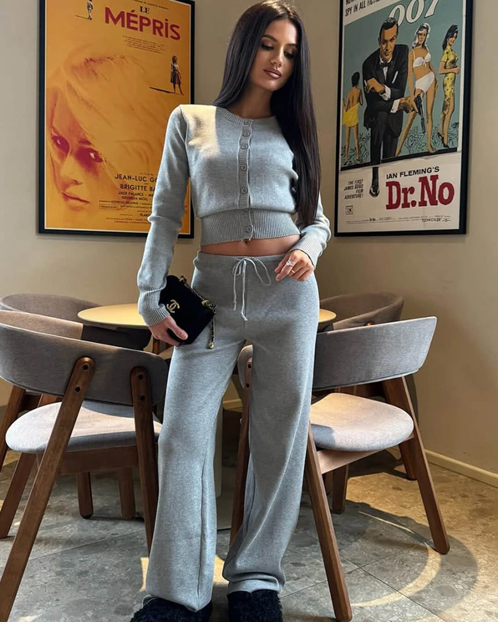 Jamilla Knit Two Piece Set - Women's Coordinated Two-Piece Outfit - Image 6