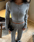 Jamilla Knit Two Piece Set - Women's Coordinated Two-Piece Outfit - Image 5