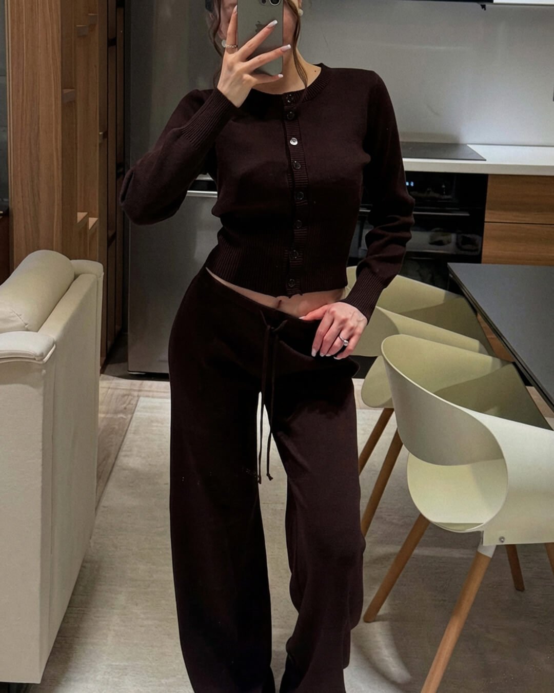 Jamilla Knit Two Piece Set - Women's Coordinated Two-Piece Outfit - Image 8