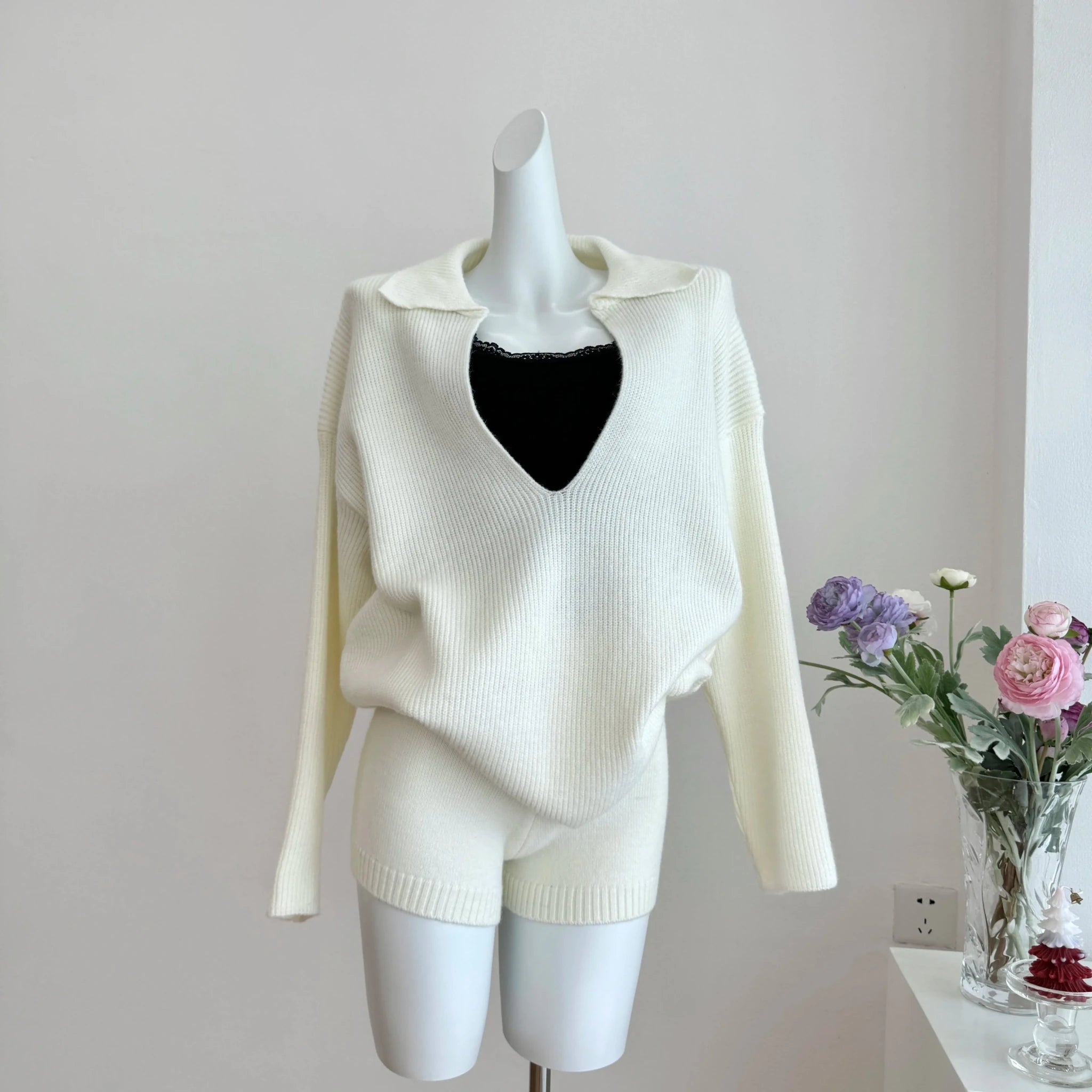 Jeannette Sweater Suit - Women's Coordinated Two-Piece Outfit - Image 13