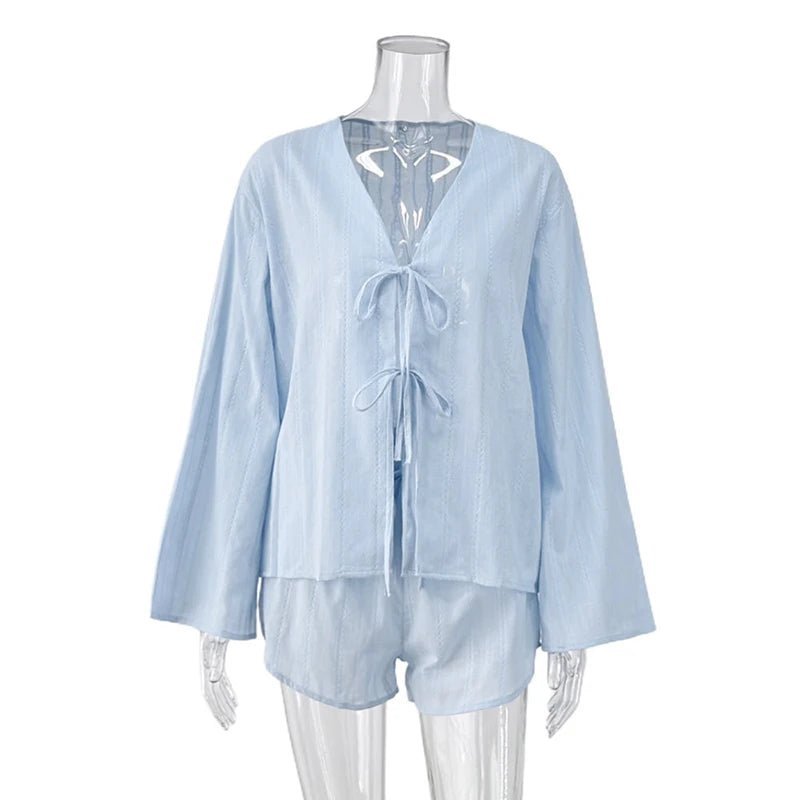 Julienne Cardigan Shorts Set - Women's Coordinated Two-Piece Outfit - Image 5