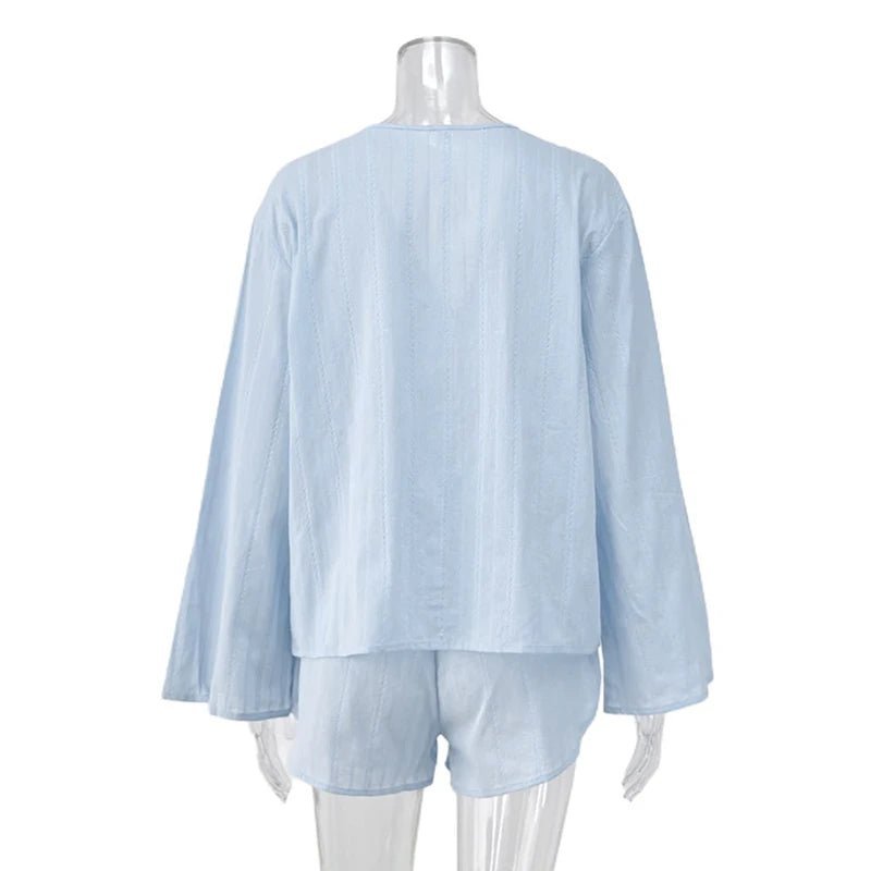 Julienne Cardigan Shorts Set - Women's Coordinated Two-Piece Outfit - Image 6