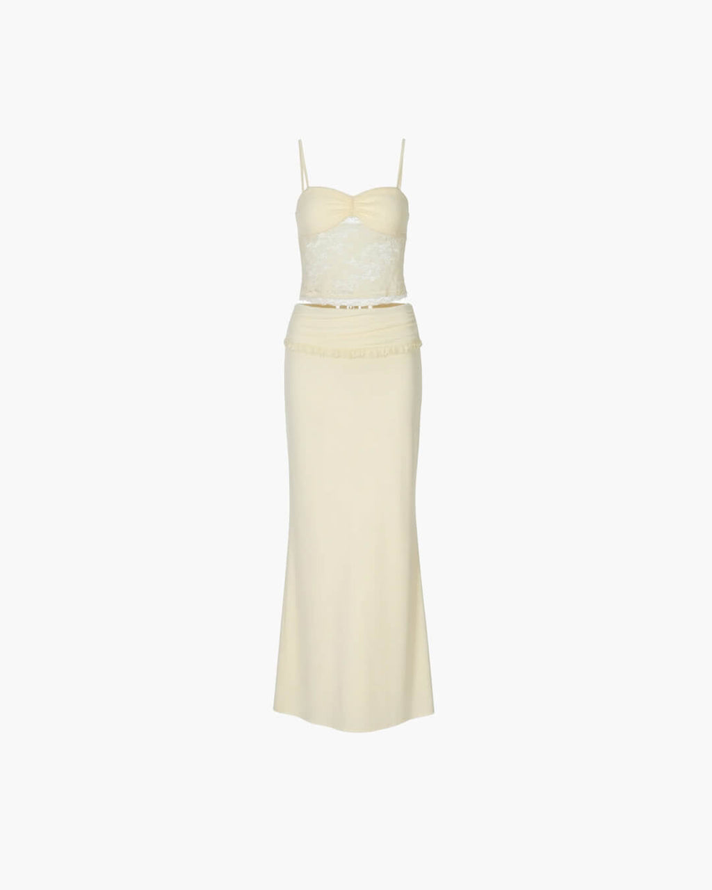 Leanna Lace Maxi Skirt Set - Women's Coordinated Two-Piece Outfit