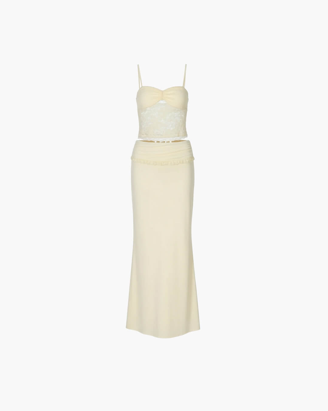 Leanna Lace Maxi Skirt Set - Women's Coordinated Two-Piece Outfit
