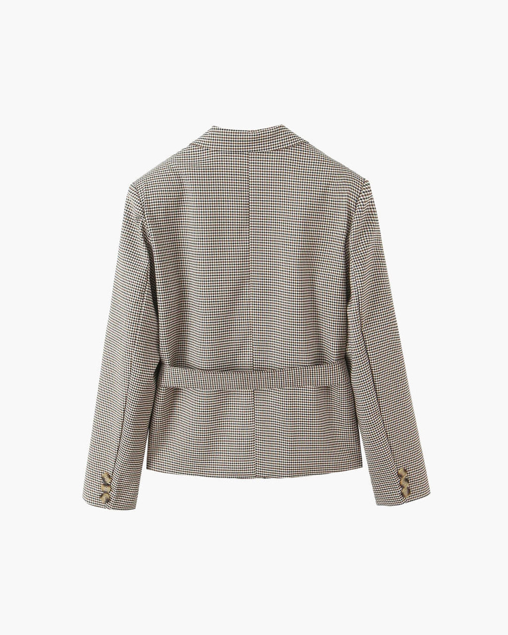 Lucy Women's Houndstooth Belted Shorts Suit Set - Office Wear Matching Set - Image 11
