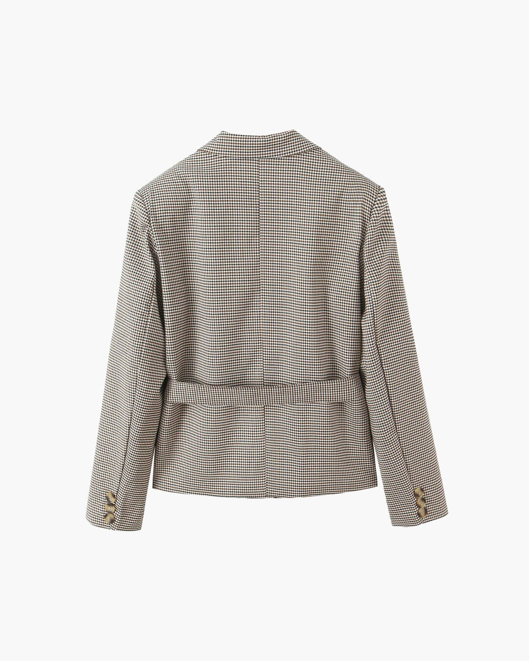 Lucy Women's Houndstooth Belted Shorts Suit Set - Office Wear Matching Set - Image 11