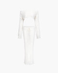 Megan Offshoulder Knit Beach Set - Women's Coordinated Two-Piece Outfit