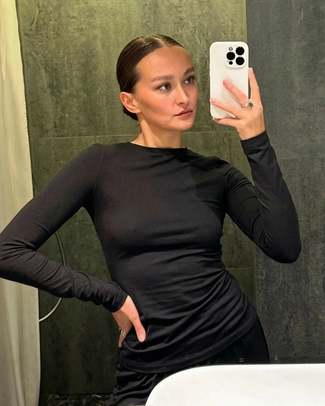 Meryll Long Sleeve Top and Wide Leg Trousers Set - Women's Coordinated Two-Piece Outfit - Image 6